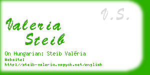 valeria steib business card